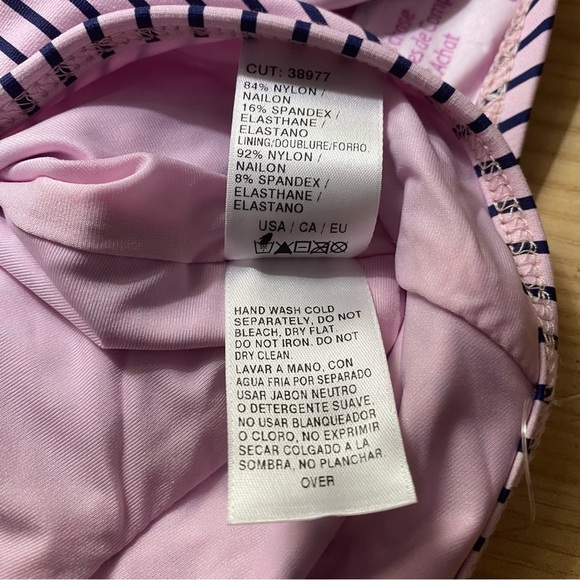 NWT Splendid Pink Blue Striped One Piece - Picture 11 of 13